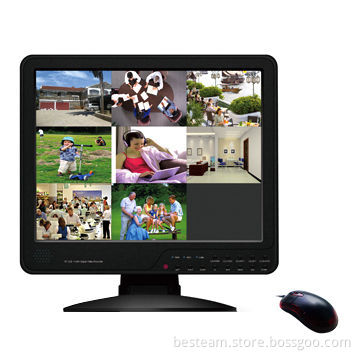 CCTV LCD Monitor, 15 Inches, 8CH